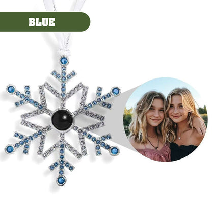 Personalized Christmas Snowflake Photo Ornaments