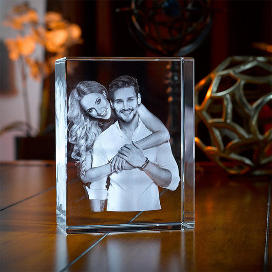 Personalized 3D Crystal Rectangle Keepsake