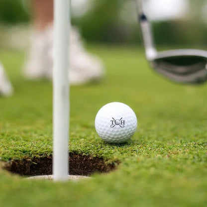 Personalized Initial Golf Ball Stamp with Metal Storage Box Birthday Father's Day Gift for Golf Player