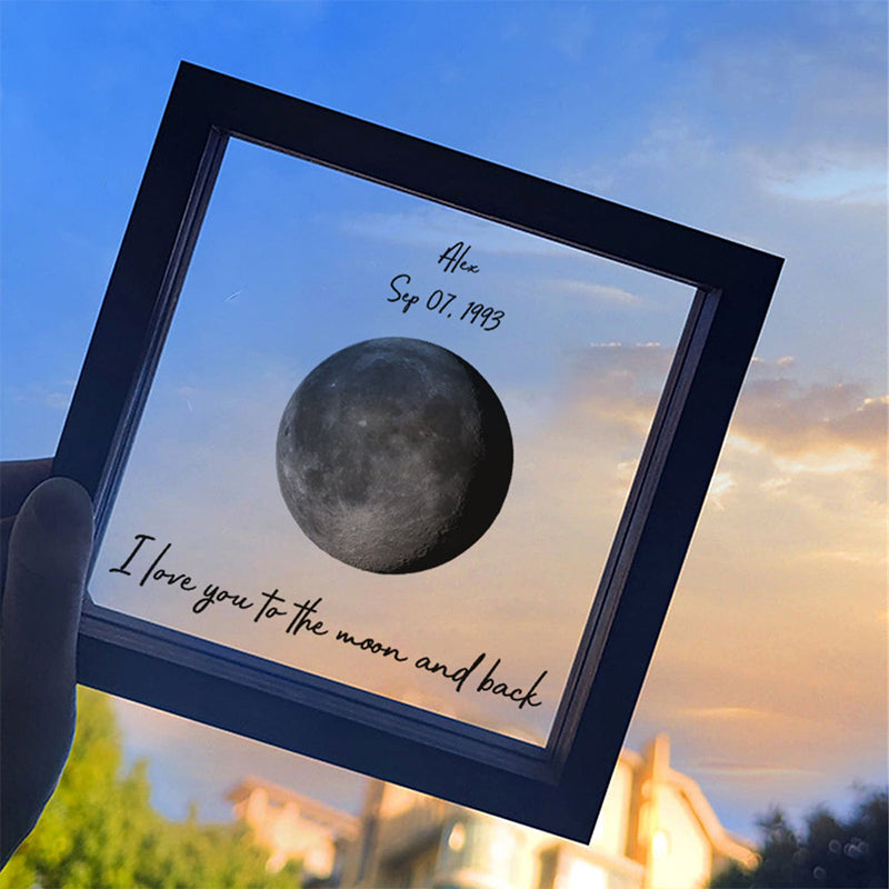 Personalized Double Birth Moon Phases LED Light Frame