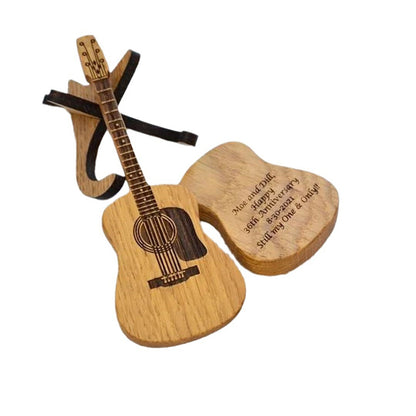 Personalized Guitar Pick with Guitar-Shaped Case, Custom Words & Patterns