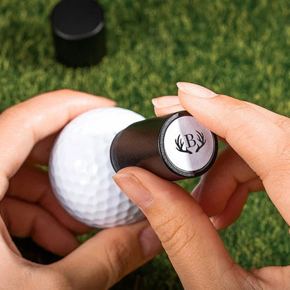 Personalized Initial Golf Ball Stamp with Metal Storage Box Birthday Father's Day Gift for Golf Player